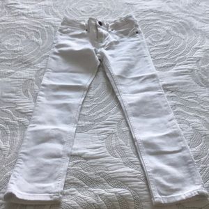 Burberry girls white skinny jeans
